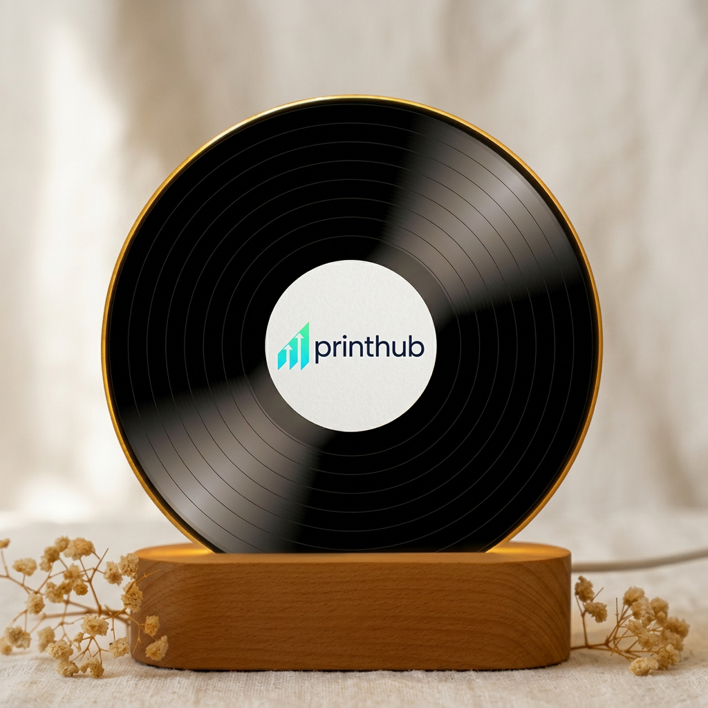 Nachtlicht Schallplatte